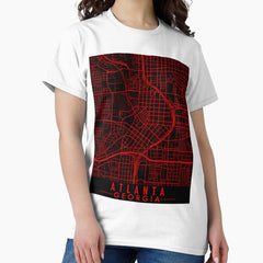 Atlanta Georgia Map Classic T-Shirt