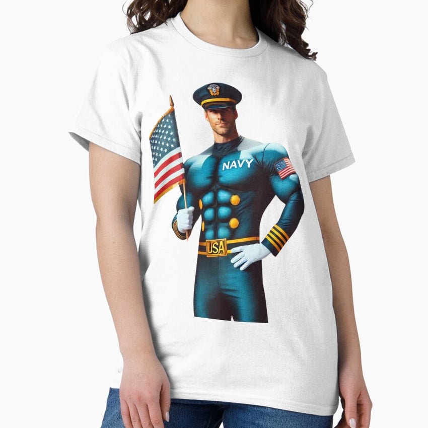 americano soldiero, american soldier, superhero Classic T-Shirt