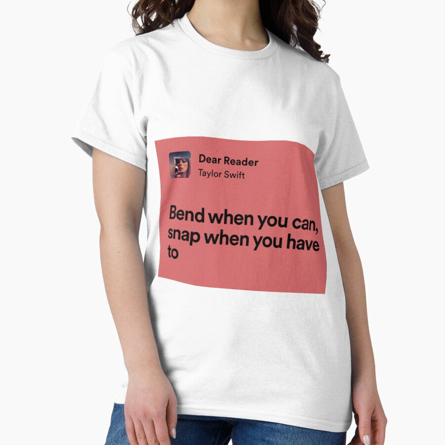 Taylor Swift Dear Reader Lyrics Classic T Shirt