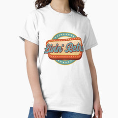 Livin Retro Design Vintage White Classic T Shirt