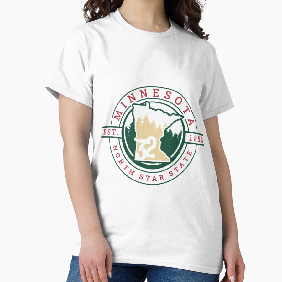 Minnesota North Star State Logo Wild Variation Classic T-Shirt