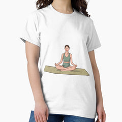 A Woman Doing Yoga Classic T Shirt