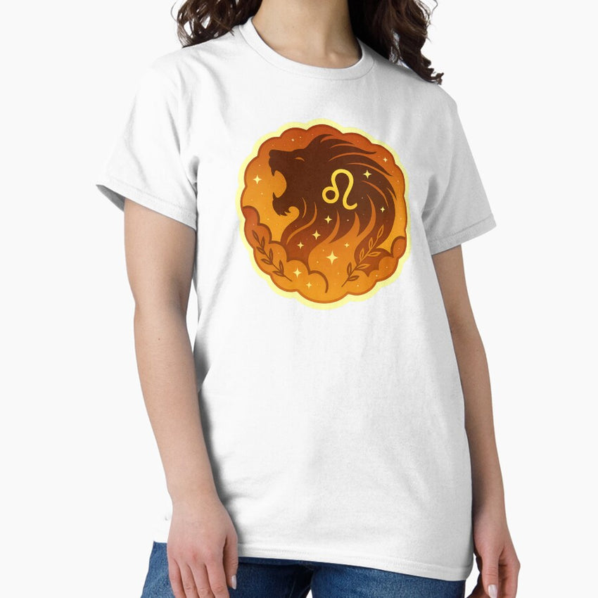 Leo Zodiac Sign Sticker Classic T-Shirt
