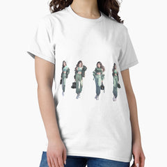 A Stylish And Modern Chic Green Girl Anime Style 2 Classic T Shirt