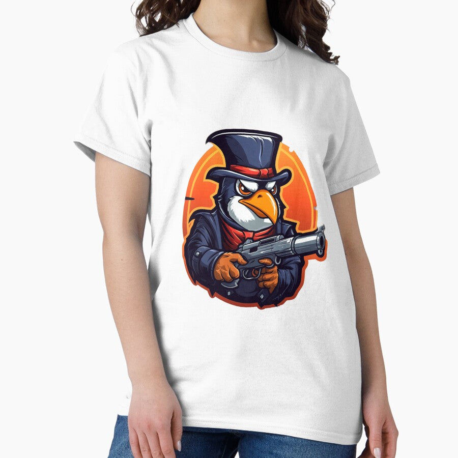 Archie "The Trusted Penguin" with a gun Classic T-Shirt