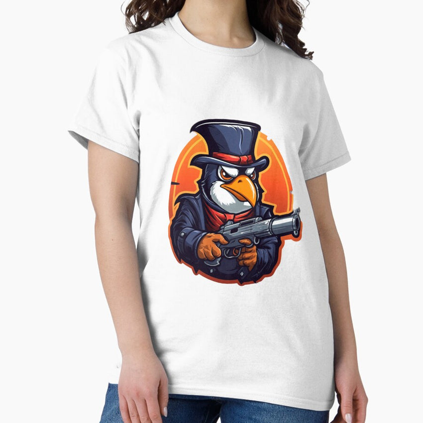 Archie "The Trusted Penguin" with a gun Classic T-Shirt