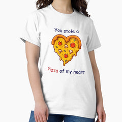 Funny love Pun - You stole a Pizza of my heart Classic T-Shirt
