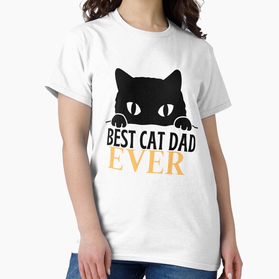 Best Cat Dad Ever | Stickers | T-shirts Classic T-Shirt