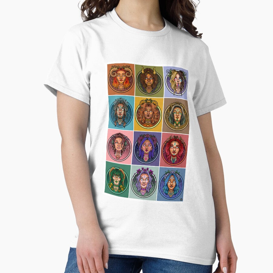Astrology Queens V2 Classic T Shirt