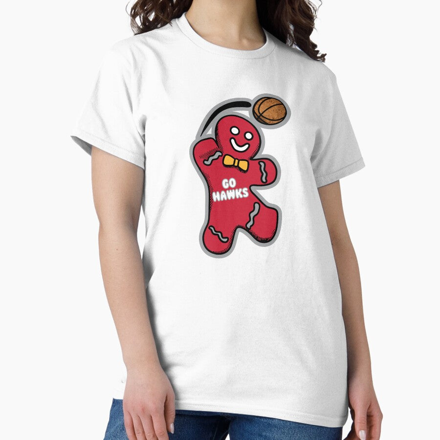 Atlanta Hawks Gingerbread Man Classic T-Shirt