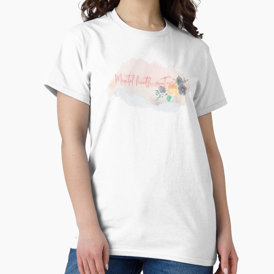 Mental Health Matters Simple Design Classic T Shirt