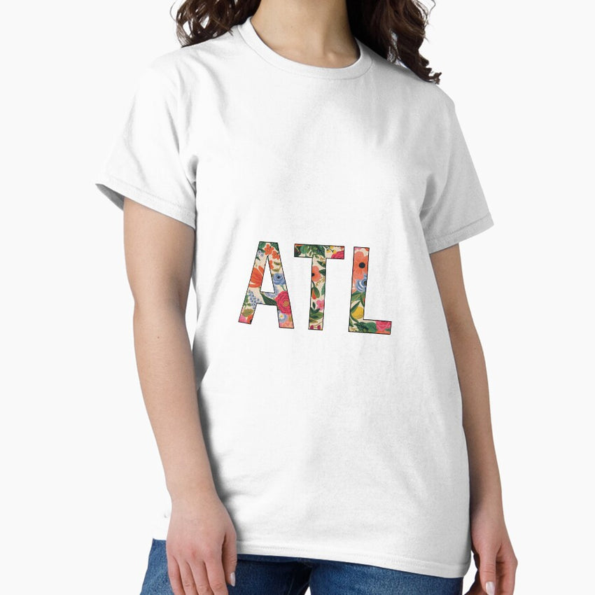 Atl Floral Design Classic T Shirt