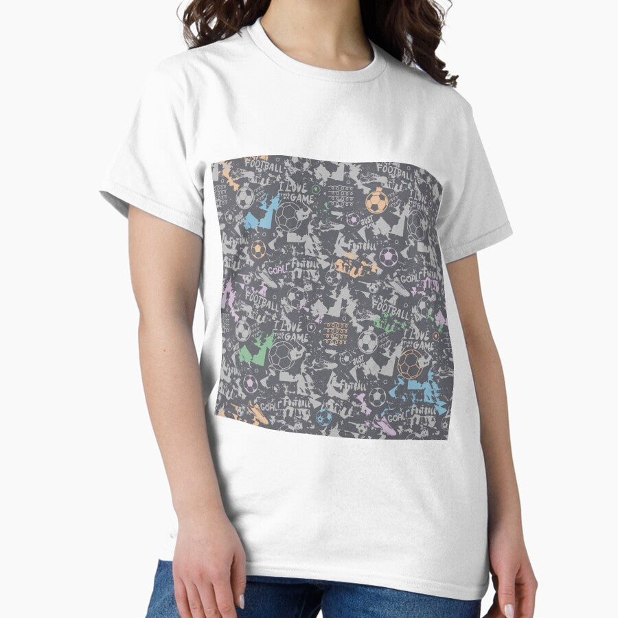 Abstract soccer Classic T-Shirt