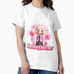 Chibi Barbenheimer Embrace The Cute Fusion Classic T Shirt