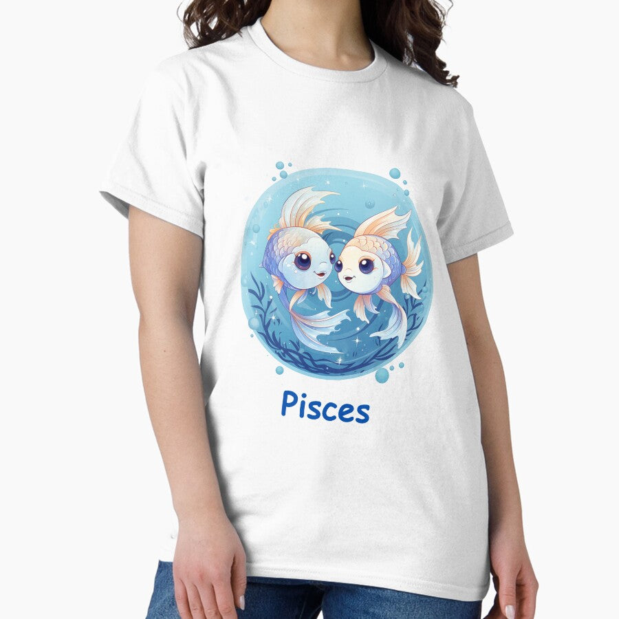 Cute funny Zodiac sign Pisces Classic T-Shirt