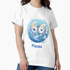 Cute funny Zodiac sign Pisces Classic T-Shirt