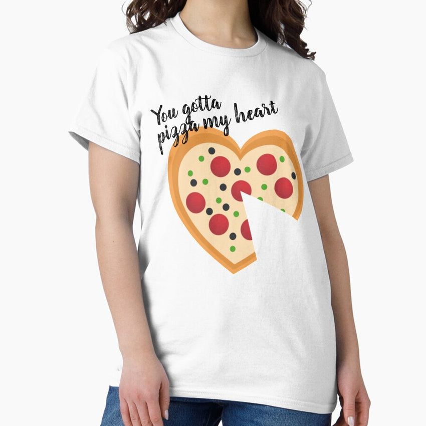 Cute You Gotta Pizza Me Heart Pun Classic T-Shirt