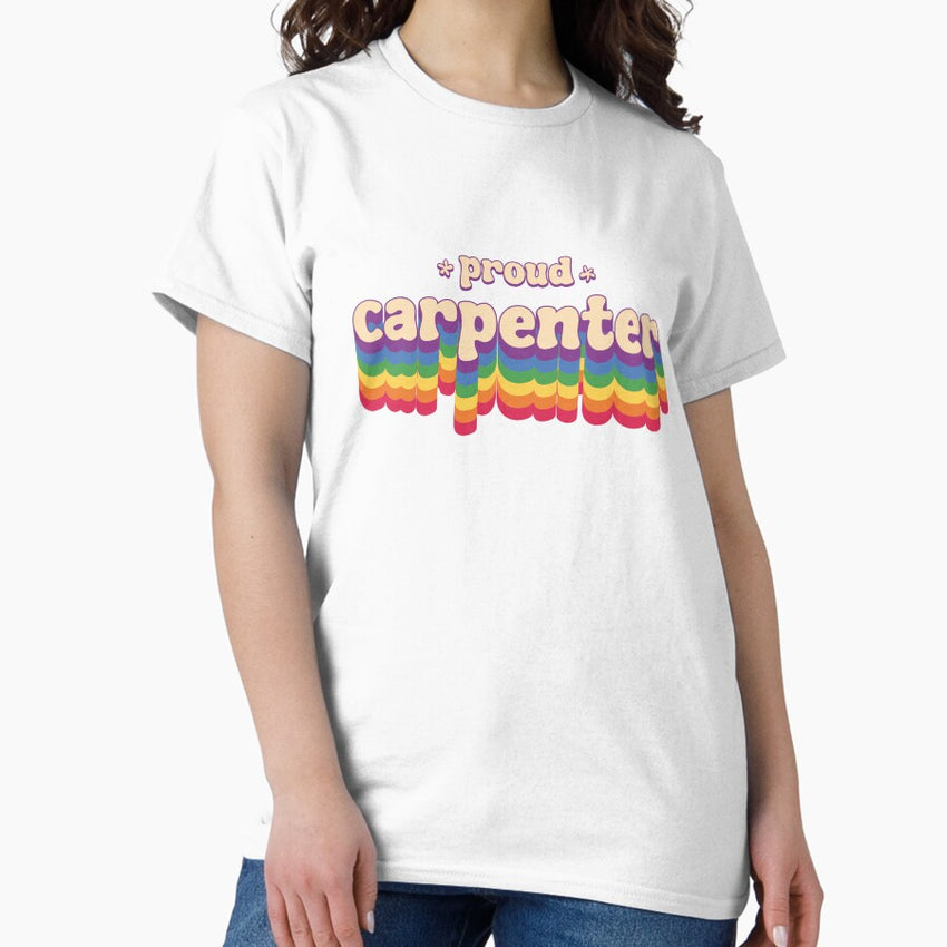 Proud Carpenter LGTBQ Trans Pride Flag Classic T-Shirt