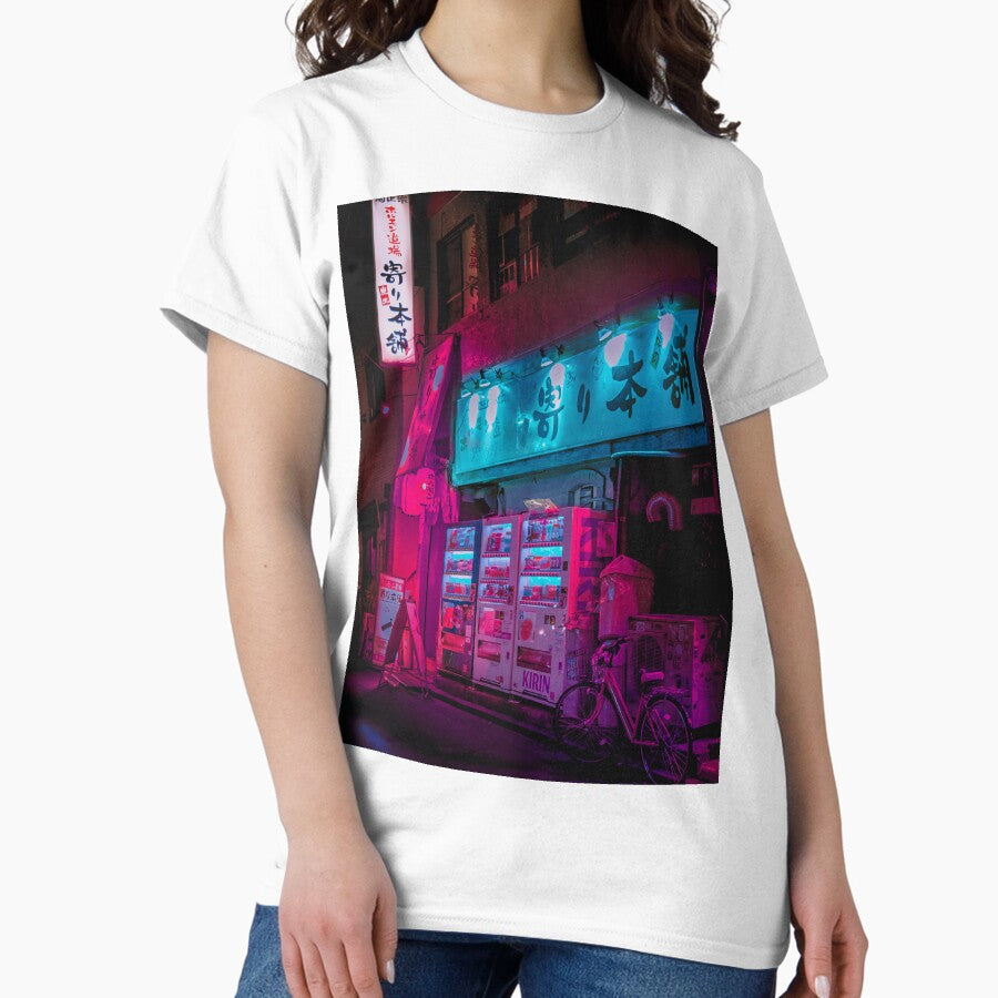 80S Trends Neon Aesthetic Vending Machine Classic T Shirt
