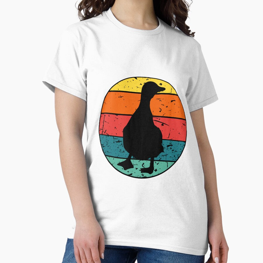 Duck Lover Owner Retro Vintage Sunset Classic T Shirt