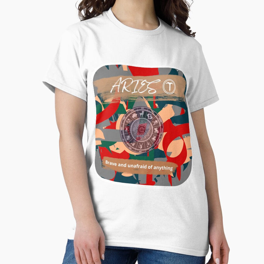 Aries Zodiac Sign and Traits | Aries Facts and Symbol | For Aries Zodiac birthday Signs Classic T-Shirt