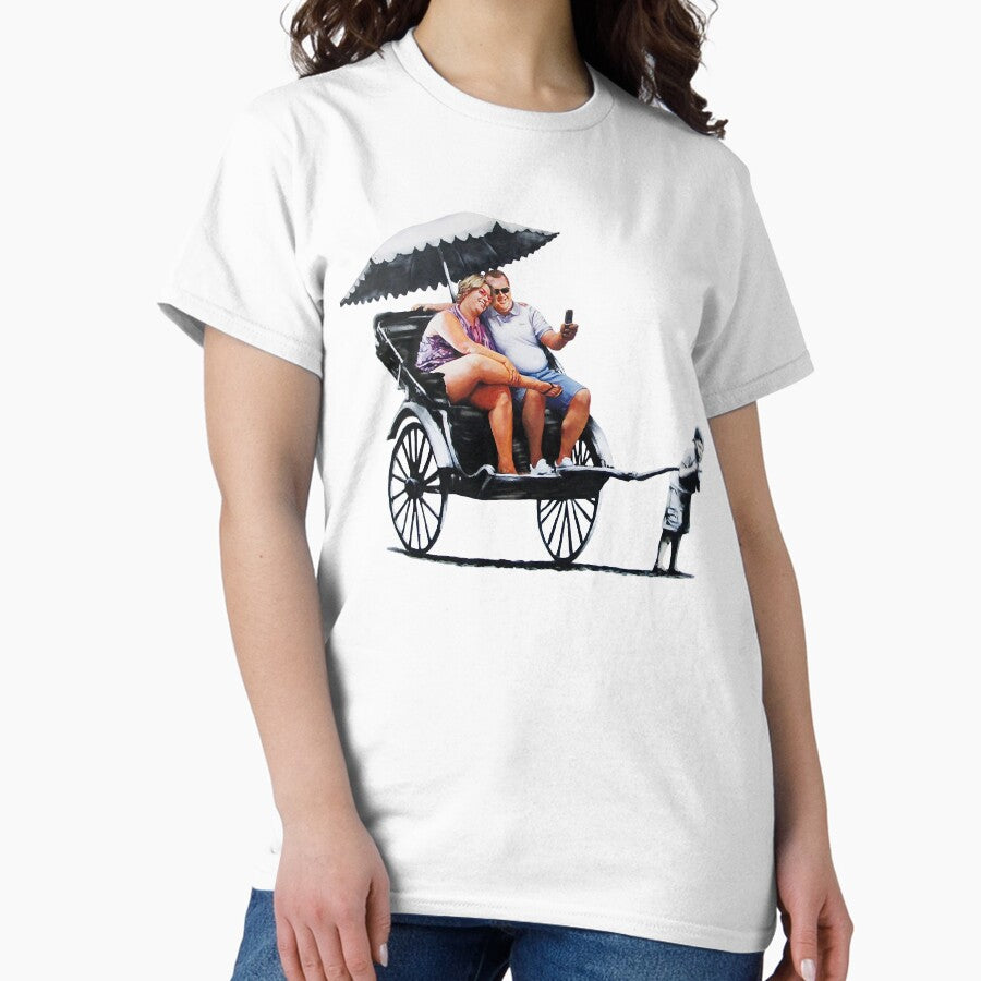Retro Style Arts Banksy Rickshaw Poster Should Know About Classic T-Shirt