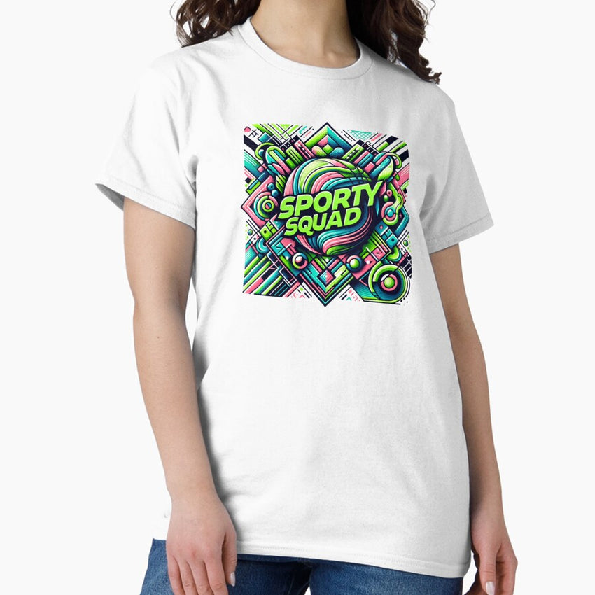 Abstract Sports Patterns, Activewear Graphic Classic T-Shirt