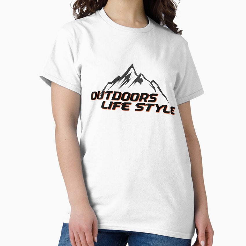 Adventure Awaits Outdoor Lifestyle Nature Design Classic T Shirt