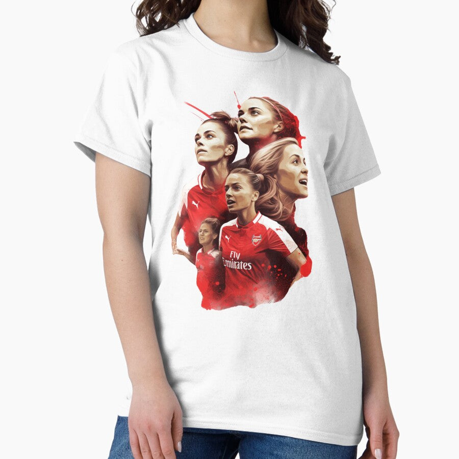 Arsena Women's Desing Sticker T-shirt Classic T-Shirt