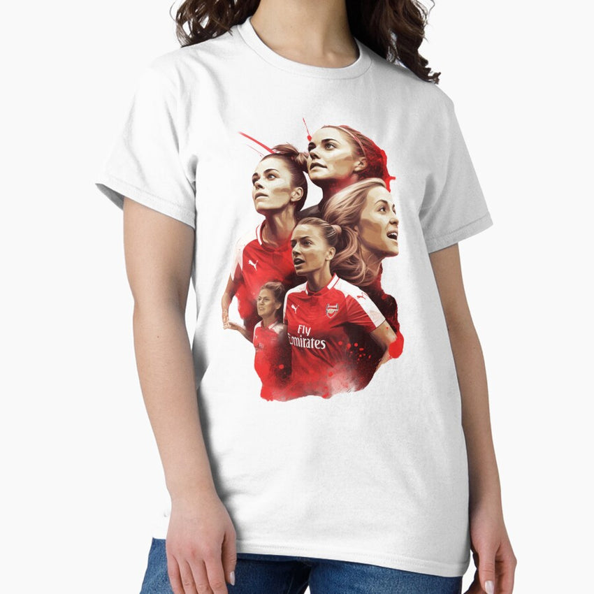 Arsena Women's Desing Sticker T-shirt Classic T-Shirt