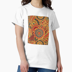 Burnt Bold Blooms Classic T-Shirt