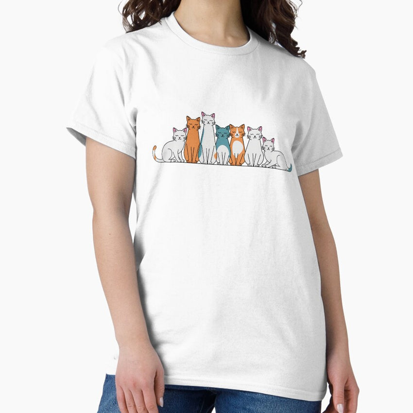 seven cats Classic T-Shirt