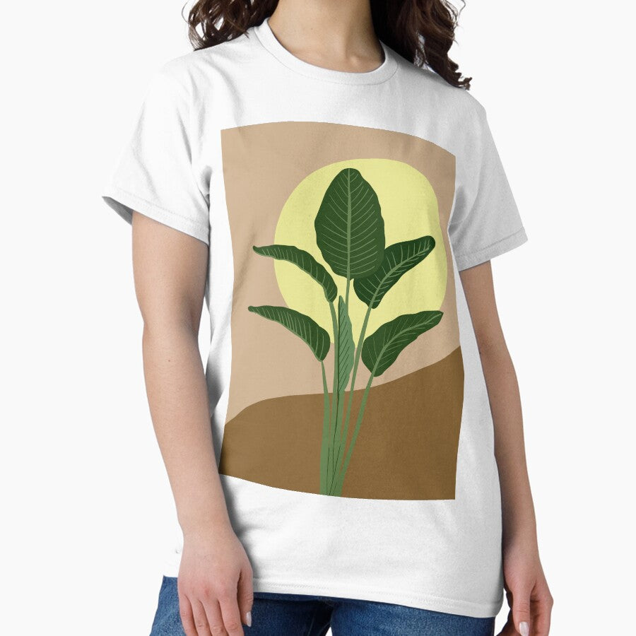 Banana Leaf Art Classic T Shirt