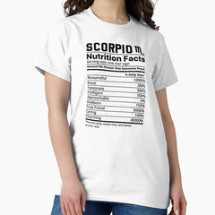 Scorpio Nutrition Facts Classic T-Shirt