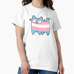 Transgender Pride Cat Original (SEE V2 IN MY SHOP) Classic T-Shirt