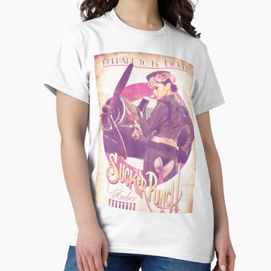 Amber Retro Flower Crown Classic T-Shirt