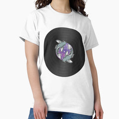Pisces Vinyl Print – Dreamy Zodiac Record Art Classic T-Shirt