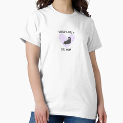 Worlds best black cat mom Classic T-Shirt