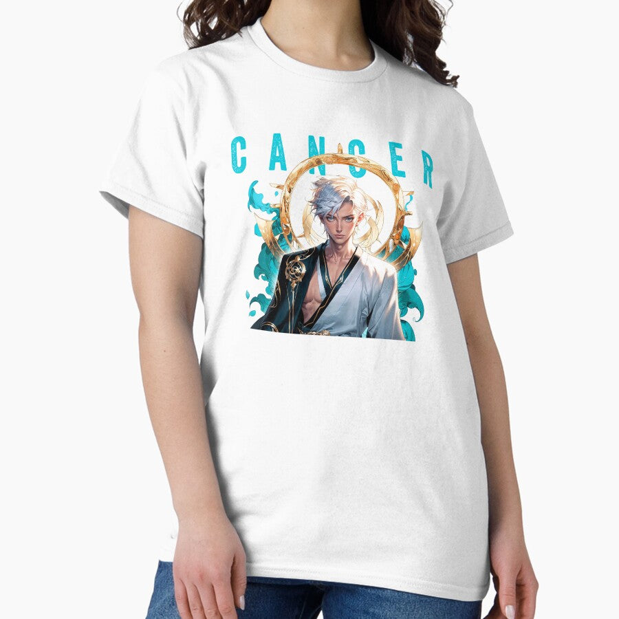 CANCER // The Shellbound Sentinel – Zodiac Warrior Series Classic T-Shirt