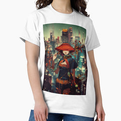Anime Superhero out on patrol Classic T-Shirt