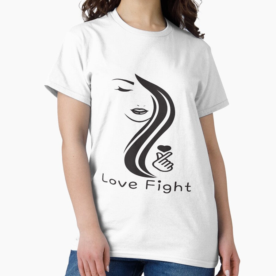 Fight Hate With Love the best way for human Classic T-Shirt