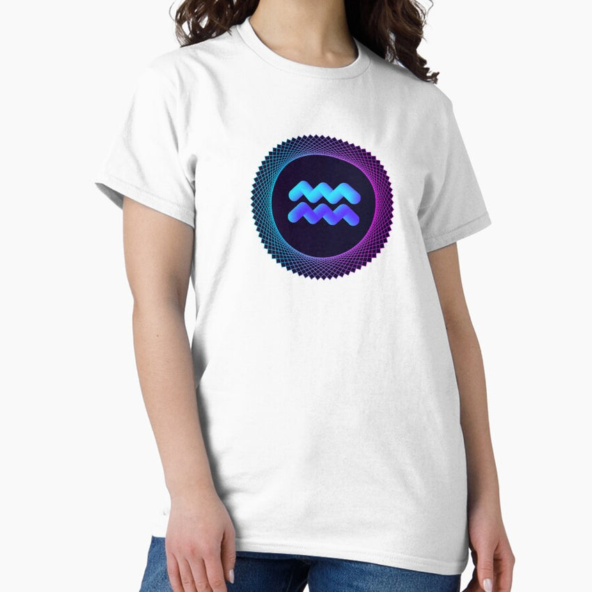 AQUARIUS ZODIAC SIGN ZODIAC SYMBOL ASTROLOGY SIGN Classic T-Shirt