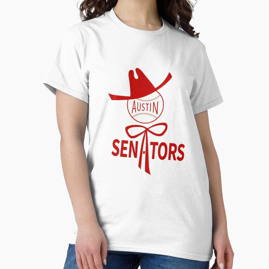 Austin Senators Texas League Vintage Baseball Logo Classic T Shirt