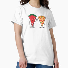 Watermelon and Pizza Slice love Classic T-Shirt