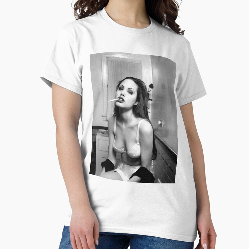 Angelina Jolie Smoke Classic T Shirt