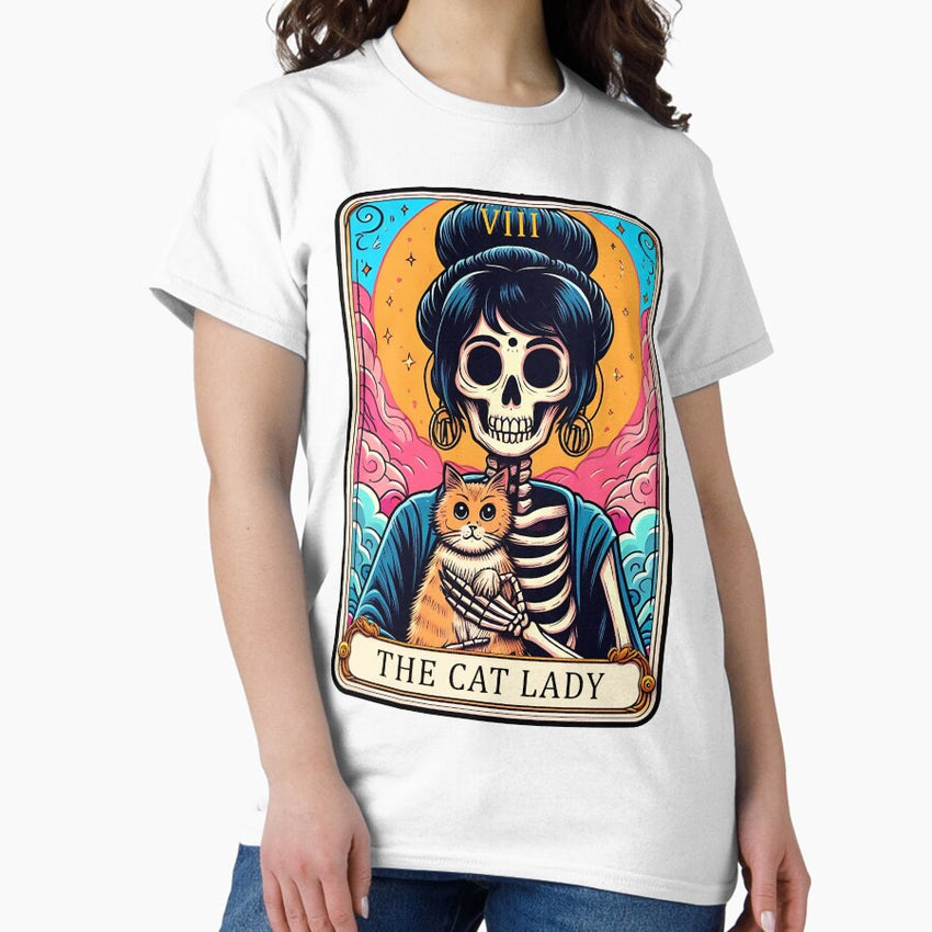 The Cat Lady Tarot Card Cat Lovers Classic T-Shirt