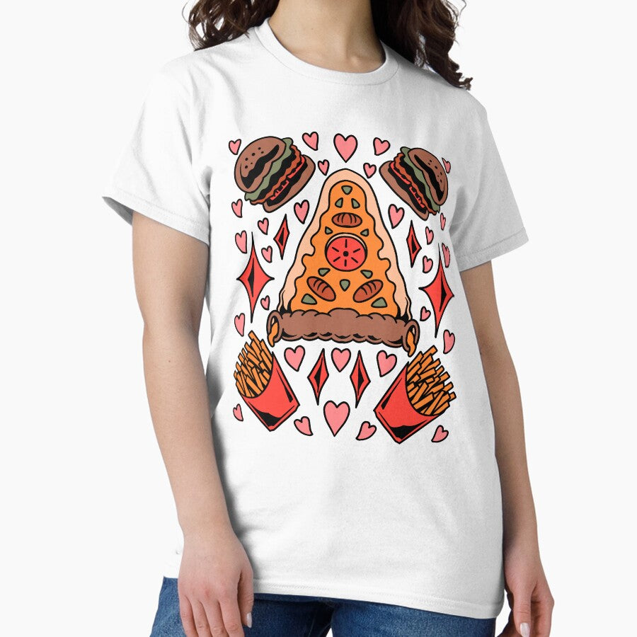 Fast Food Vintage Old School Tattoo Classic T-Shirt