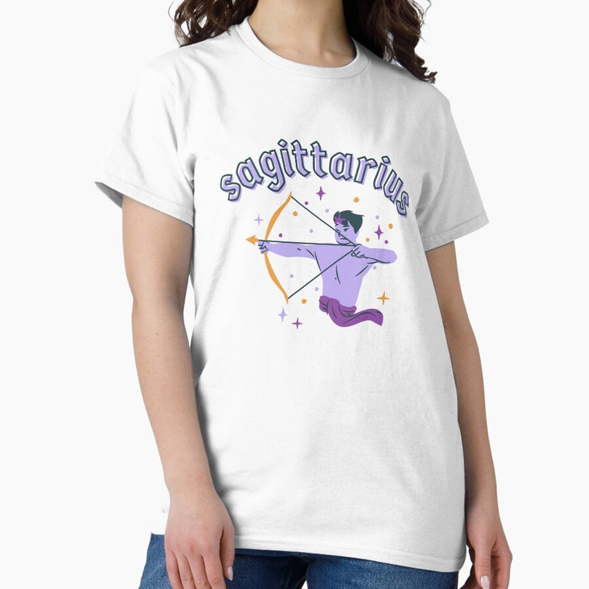 Sagittarius Zodiac Archer Sticker Classic T-Shirt