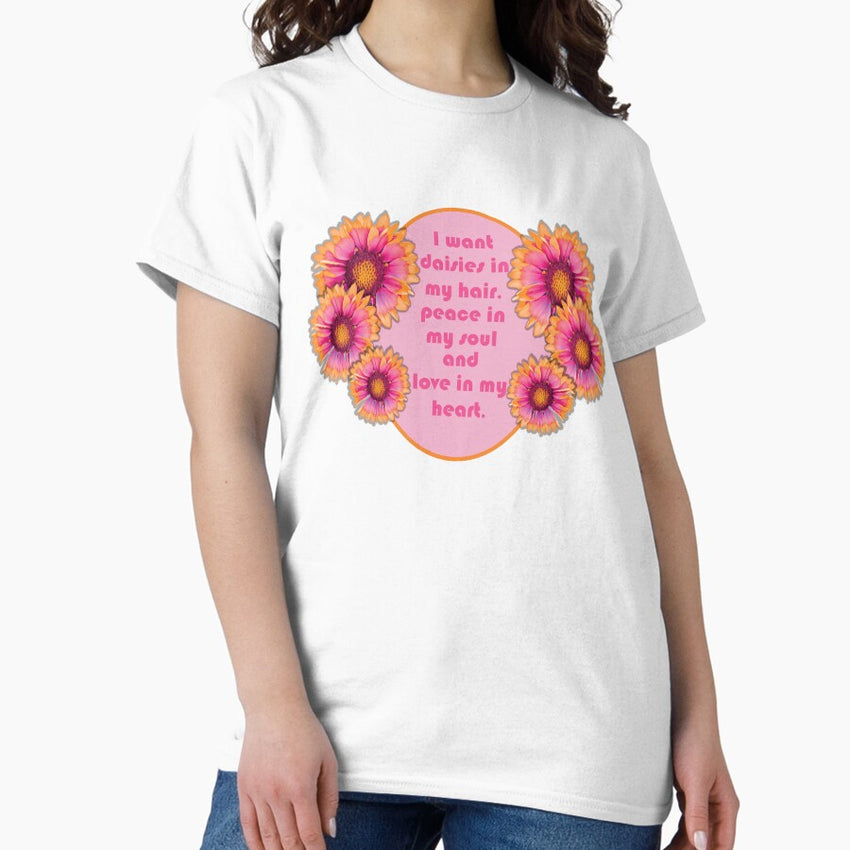 Daisies In My Hair Classic T-Shirt
