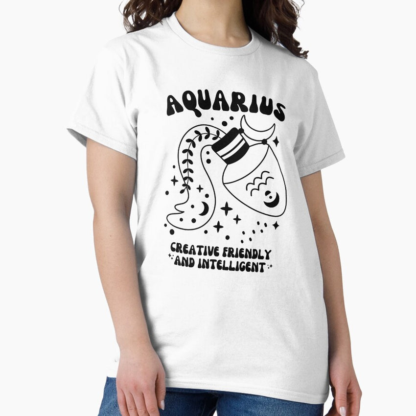 Aquarius Zodiac Sign Aquarius Vibes Air Sign Classic T Shirt